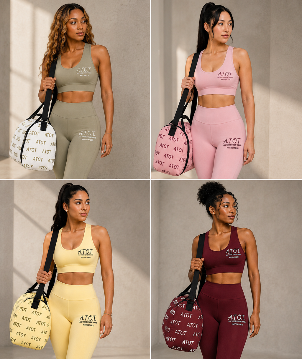 Sleek Workout Gear with Crop Top and Spandex Pants