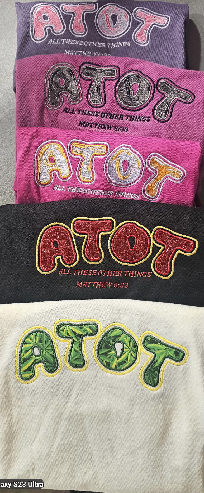 ATOT 'All These Other Things' Custom Embroidered Tee