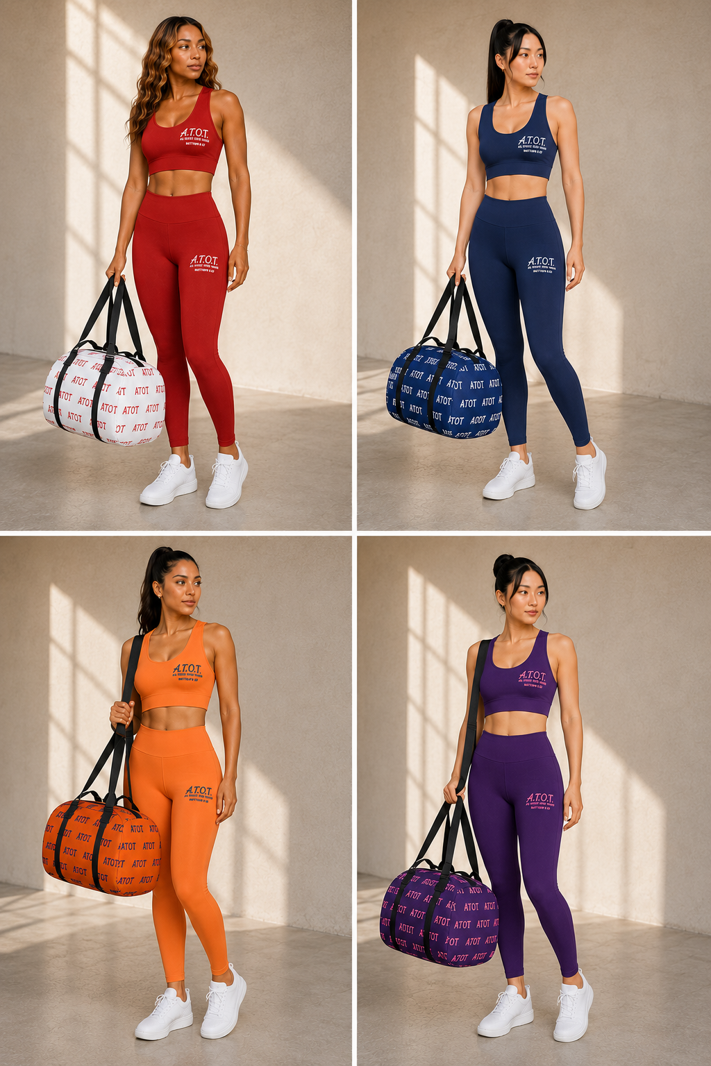 Crop Top and Spandex Workout Gear
