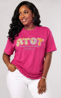 Cuatom Embroidered T-Shirt with Applique`
