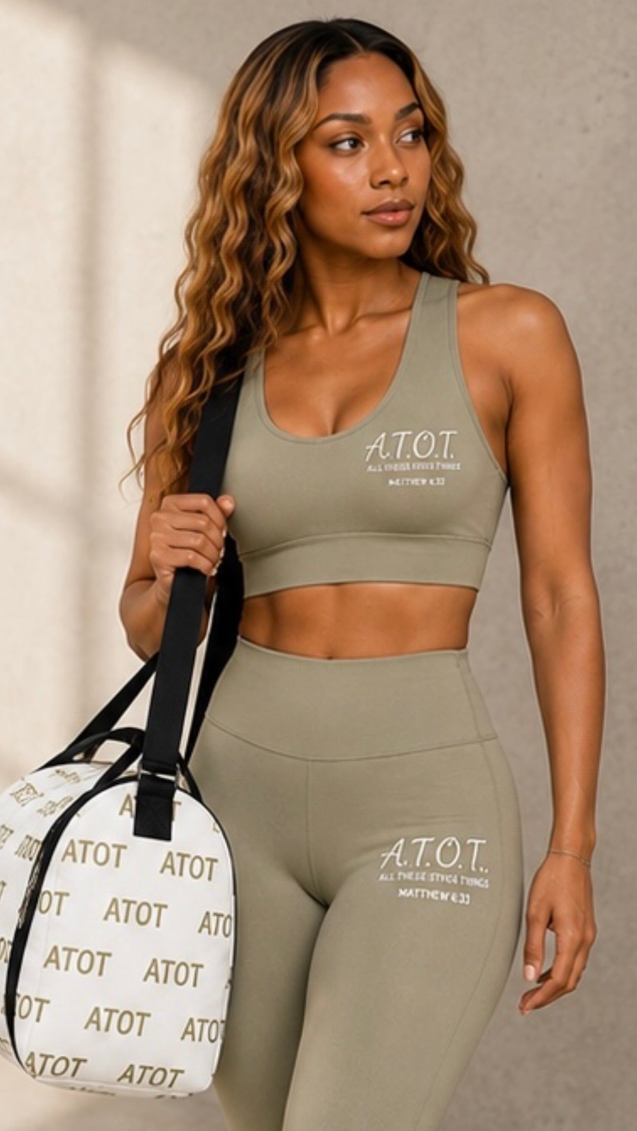 Sleek Workout Gear with Crop Top and Spandex Pants
