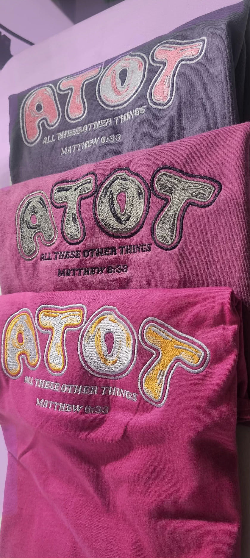 ATOT 'All These Other Things' Custom Embroidered Tee